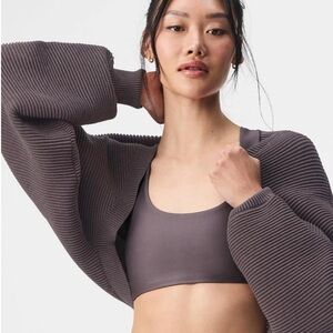 ALO Yoga Denim Knit Shawl